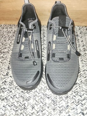 Ecco Biom Breathru Shoes Mens Sz 8.5 Gray Black Trail Athletic Natural Motion