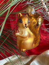 Old World Christmas SQUIRREL Blown Glass Christmas Ornament OWC 12080 NEW 3"