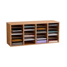 Literature Organizer, 24 Compartments, Office and Classroom Mailbox with Adju...