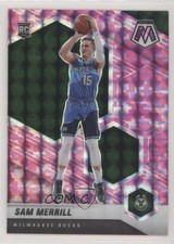 2020-21 Panini Mosaic Rookie Pink Camo Mosaic Prizm Sam Merrill #240 6f8