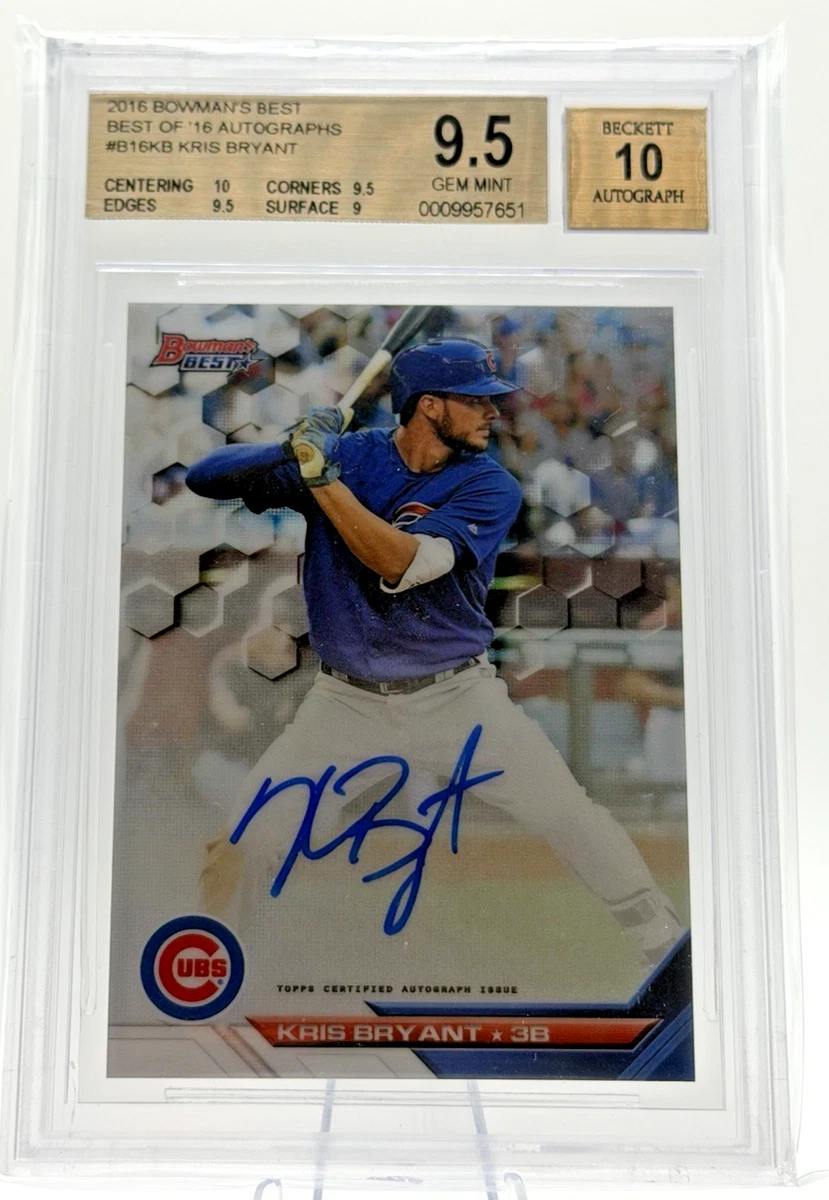 Kris Bryant 10 Graded Baseball Sports Trading Cards & Accessories