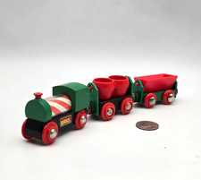 BRIO Wooden Railway Spinning Barrel Car Train Lot x3 Works w Thomas Friends