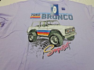 Official Ford Bronco  'Sunset'  Purple   T Shirt  Size  2XL    (Fits Loose)  NEW