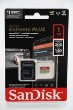 SanDisk Extreme Plus microSDXC 1TB Memory Card with Adapter- SDSQXBD-1T00-AN6MA
