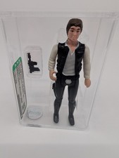 Product Image: Vintage Kenner Star Wars AFA 85 Han Solo Small Head Molded Legs HK COO