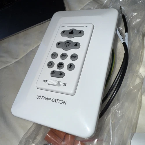 Genuine New Fanimation TW206 White Ceiling Fan & Light Wall Control - NEW OPEN - Picture 3 of 7