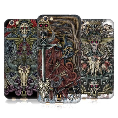 HEAD CASE DESIGNS ANIMAL SKULL COLOURED SOFT GEL CASE FOR OPPO PHONES