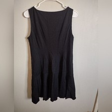 Lauren Ralph Lauren Black Peplum Dress Size 10P Office Work Business Cocktail