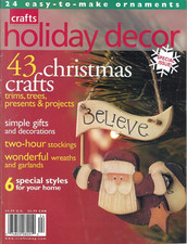 Crafts Holiday Decor Magazine 2002 24 Easy To Make Ornaments 43 Xmas Crafts