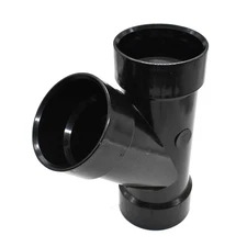 Thrifco 92327 4" x 4" x 3" ABS Reducing Wye