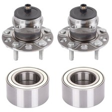 4x Conjunto de cojinete de cubo de rueda delantera trasera tracción delantera para Jeep Compass Patriot 2007-2017