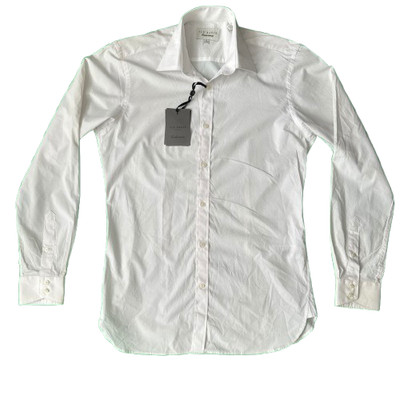 Ted Baker Endurance Herrenhemd weiß Gr. 15'' Tailored Fit Freizeit Rautenmuster