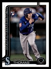 2025 Topps Update #US196 Rhylan Thomas Seattle Mariners RC