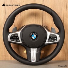 BMW G30 G32 G14 G15 G05 G07 M Paket Lenkrad Leder Schaltwippen Original 9B37315
