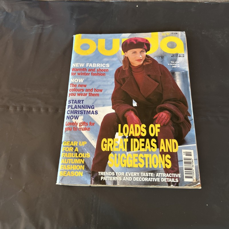Burda Style Magazine October 1997 All Patterns