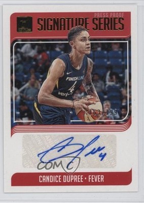 2019 Donruss WNBA Signature Series Press Proof 163/199 Candice Dupree Auto 0g9r