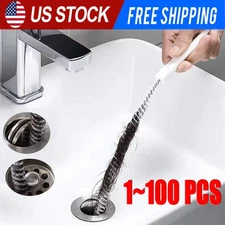 Pipe Dredging Brush Bathroom Hair Sewer Sink Cleaning Brush Drain Cleaner Flexib
