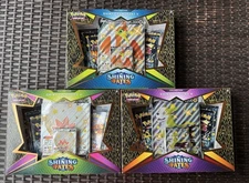Pokemon TCG Shining Fates V Boxes Shiny Eldegoss/Boltund/Cramorant (3pc) SEALED