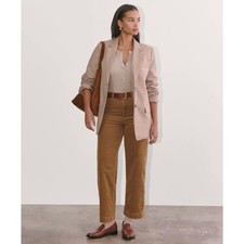 Everlane Corduroy The Sailor Relaxed Straight Wide Leg Pants Brown Size 8