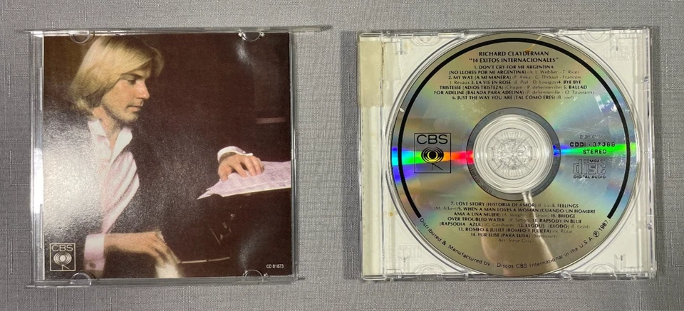 Richard Clayderman - 14 Exitos Internacionales CD 1987 Classical Sony - Image 3 of 3