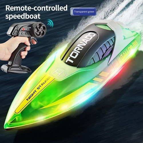 Kids Outdoor Racing Ship Toy Gift RC Boat Remote Control Speed Boat Collection - Picture 12 of 244