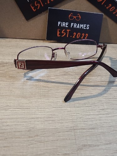 NEW FENDI F905 519 BURGUNDY AUTHENTIC EYEGLASSES FRAMES 52-19-130 ITALY - Picture 7 of 9