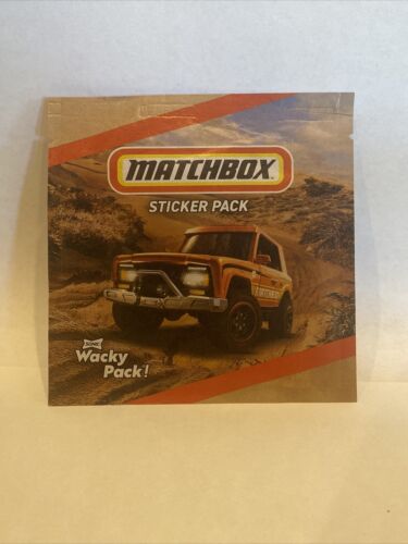 Unopened Sonic Drive In Wacky Pack Toy Matchbox Cars Sticker Pack - Picture 1 of 2
