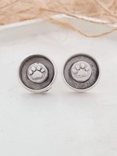 Sterling silver circle post earring 12 mm  ER330040