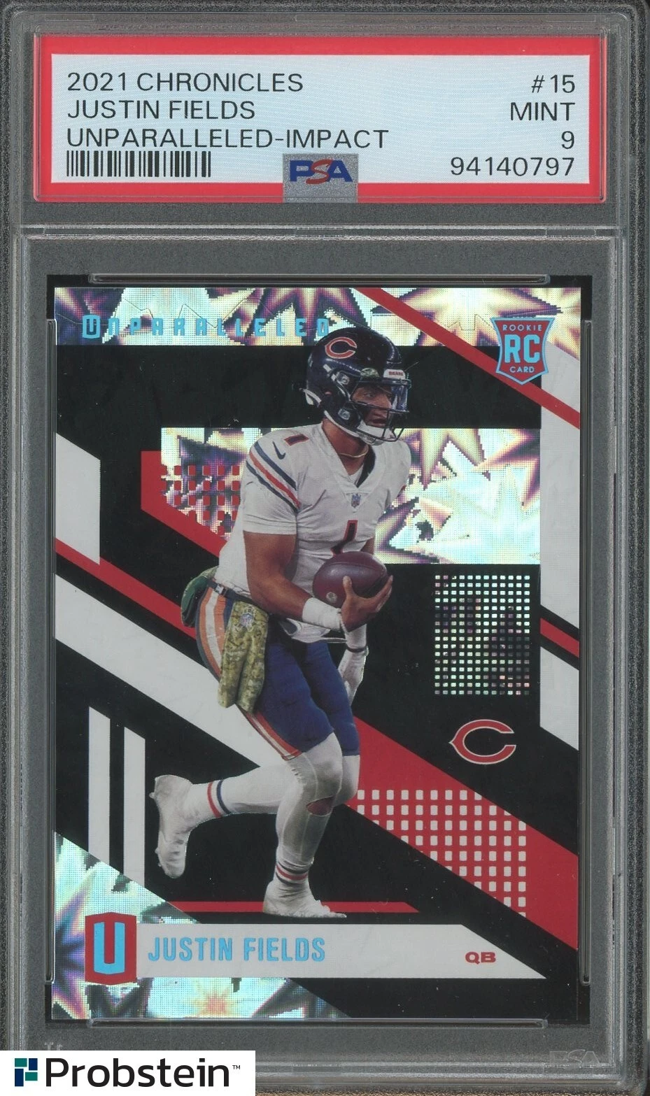 Justin Fields Panini Chronicles Unparalleled #15 Impact