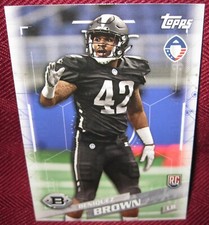 2019 TOPPS AAF #44 BENIQUEZ BROWN RC