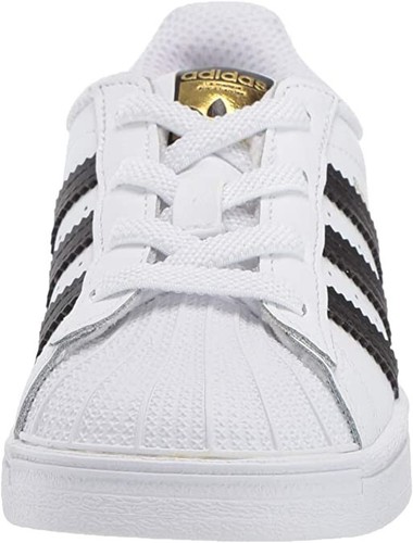 adidas Original Unisex Child Superstar Elastic Sneaker Wh/BLK Toddler NIB - Picture 4 of 8