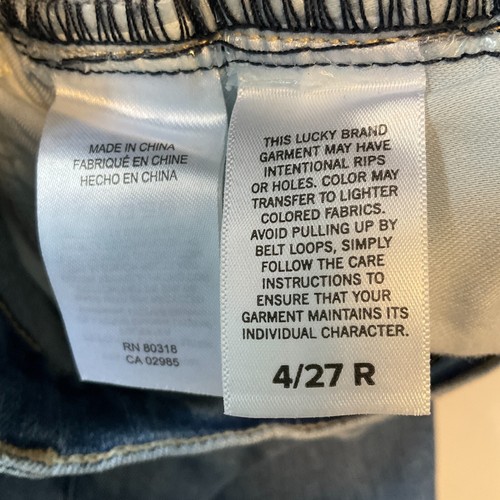 Lucky Brand Denim Jeans Womens Size 4/27R Blue Sweet Mid Rise Boot Cut Stretch - Picture 19 of 24