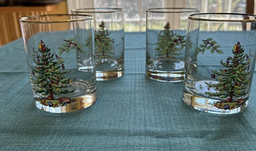 Spode Christmas Tree Old Fashioned Glass - Thumbnail 2