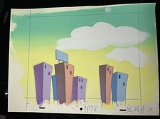 Animation cel BACKGROUNDS production art cels anime vintage cartoons Disney BG33