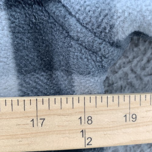 Eddie Bauer Flannel Shirt Youth 14/16 Gray Sherpa Plaid Shacket Outdoor Gorpcore - Picture 5 of 9