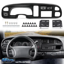 Fit For 98-02 Dodge Ram 1500 2500 Double Din 2-DIN Complete Dash Kit w/Vents