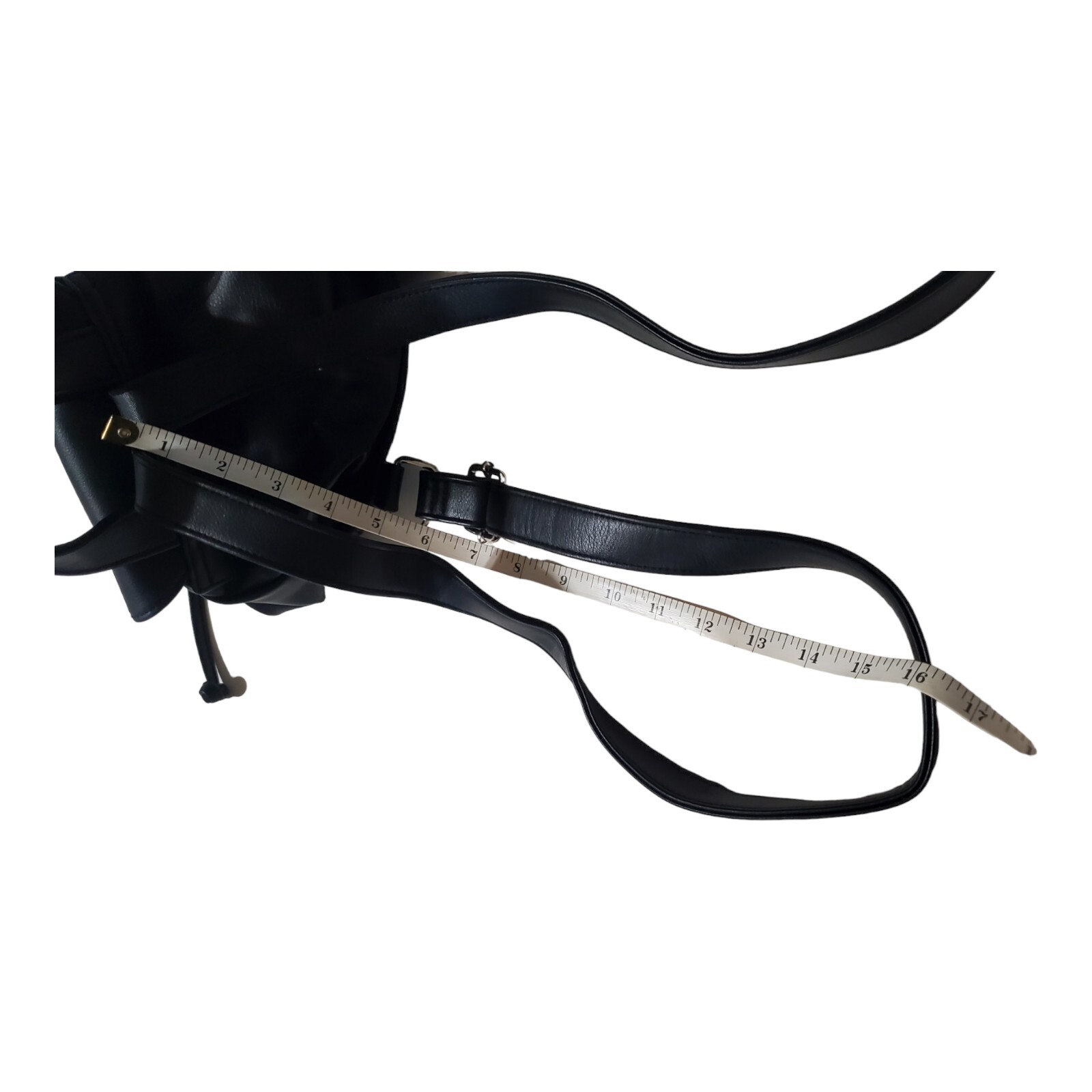 Wild Fable Mini Drawstring Backpack Handbag Black… - image 11