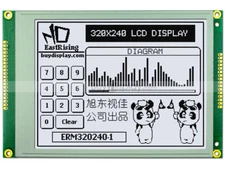 5.7"White 320x240 Graphic LCD Module ,RA8835 (SED1335),Optional Touch Panel