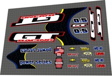 2001 GT Box Power Series 0.5 blue frame DECAL...
