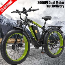 35MPH E-Bike 26" 2000W Dual Motor 48V 23Ah Electric Bicycle for adults US Stock