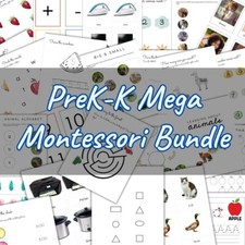 PreK-K Mega Montessori Bundle | 1000+ Digital...