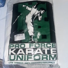 Pro Force Karate Uniform Size 1 55% Cotton/45% Poly Blend (NIB)