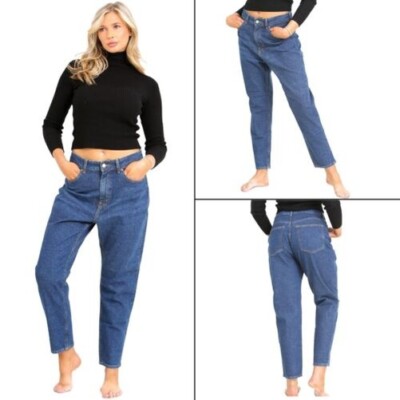 Short Femme H&M Denim Bleu Découpé - Taille 12 - Taille Haute - Occasion Parfait état