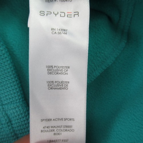 Spyder Jacket Girls XL Long Sleeve Green Ski Pockets Midweight - Picture 10 of 10