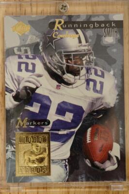 1998 CE Supreme Season Review Markers Cowboys Football Card #3 Emmitt Smith