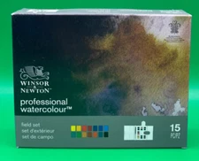 Winsor & Newton Professional Watercolor Field Set, 15pc