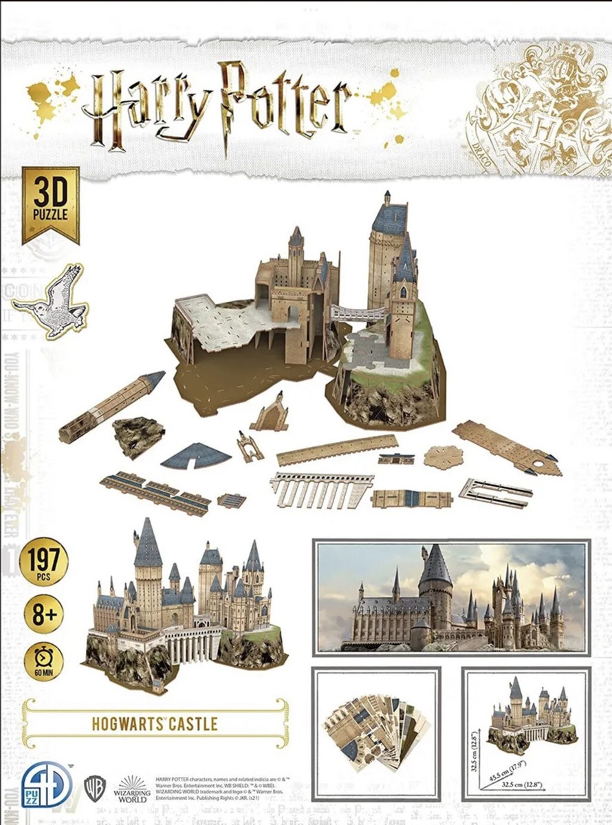 Harry Potter Wizarding World: Hogwarts Castle 3D Puzzle with