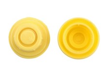 Gas Can Spout Cap Yellow 2 Pack Fits Blitz Self Venting Spouts - Cap Only