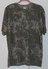 VINTAGE GENDER NEUTRAL OLD NAVY OLIVE LEAF SOFT WASHED S/S POCKET TEE - MEDIUM 