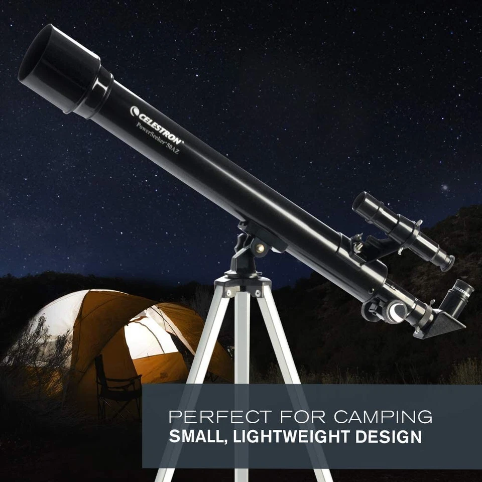 Celestron - PowerSeeker 50AZ Telescope - Manual Alt-Azimuth Telescope - Image 4 of 4